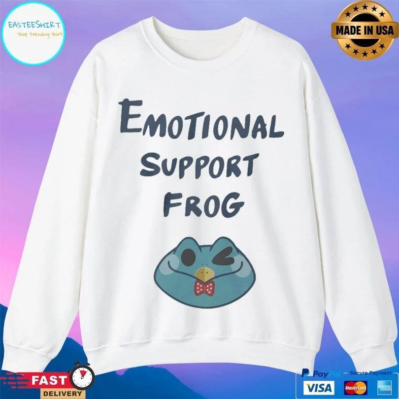 Emotional Support Frog Fizzarolli Cartoon T-shirt