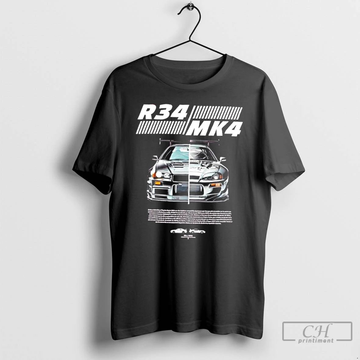 Premium R34 Vs Mk4 Jdm Icons Side By Side Car T Shirts