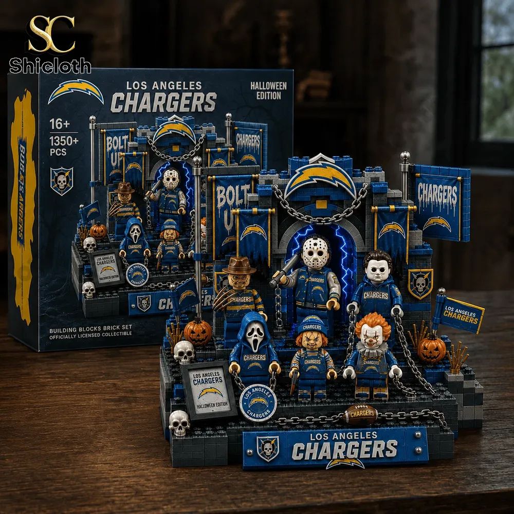 Los Angeles Chargers Halloween Edition Building Blocks Set