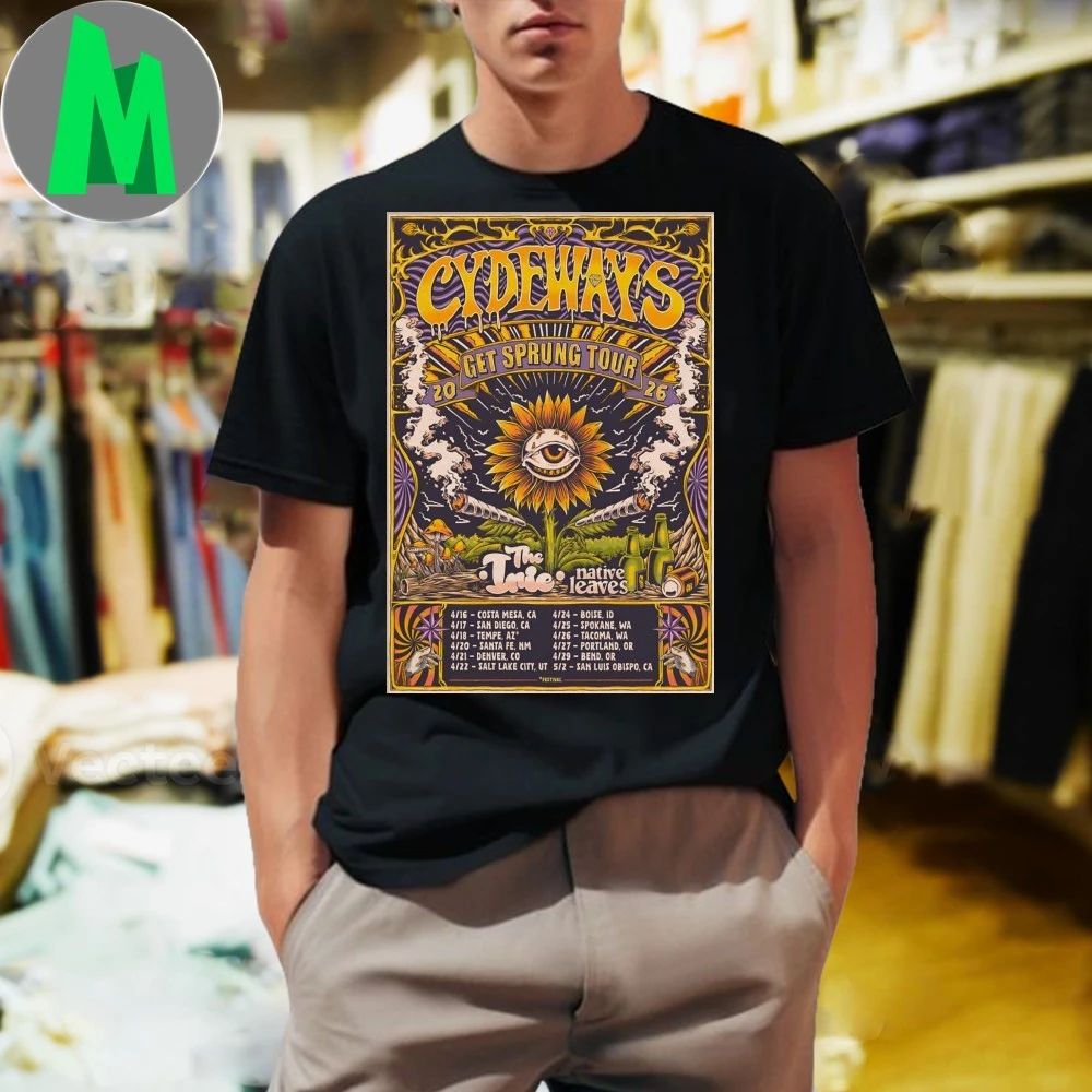 Original Cydeways Get Sprung Tour 2026 Poster Shirt
