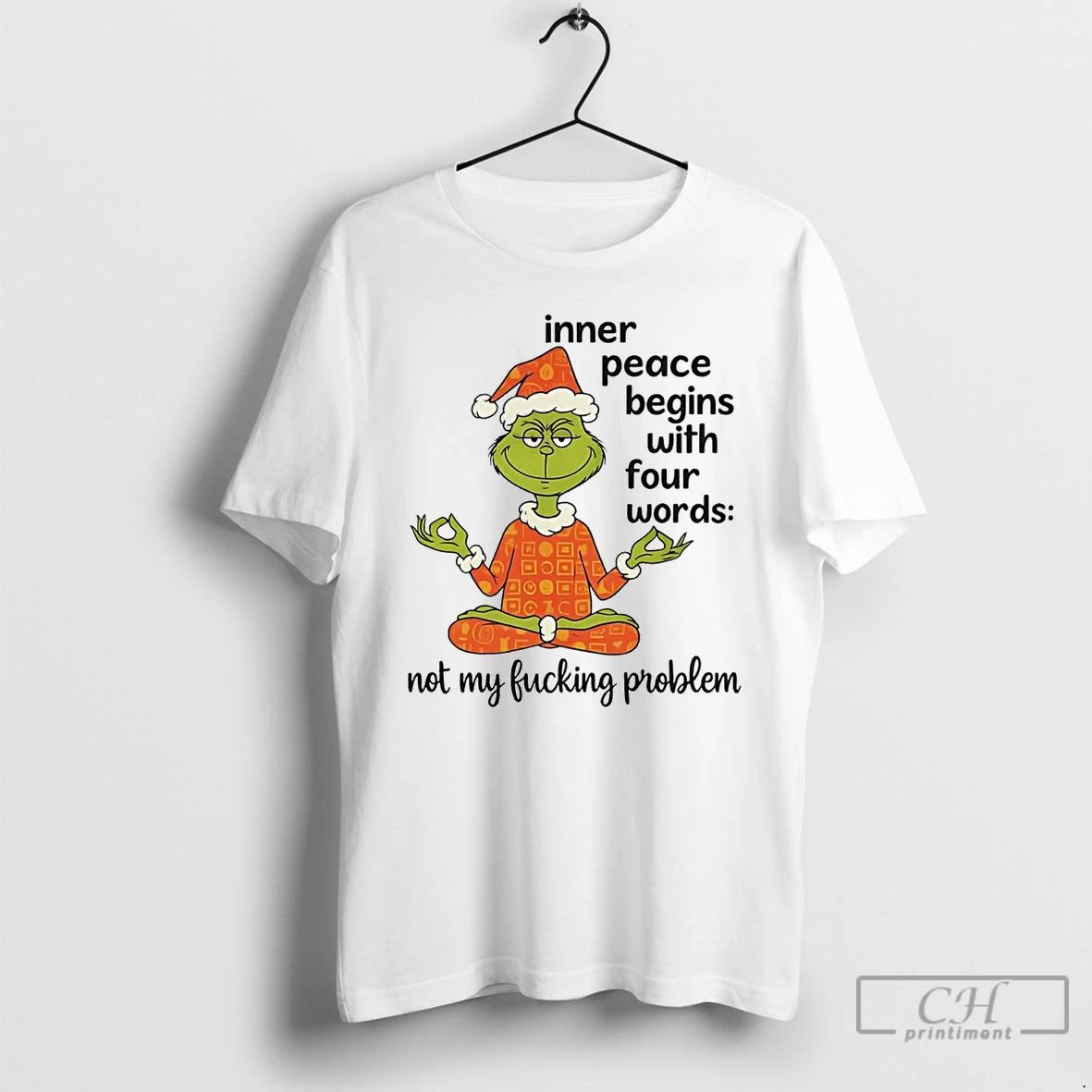 Classic Grinch Inner Peace Begins With Four Words Christmas T Shirts