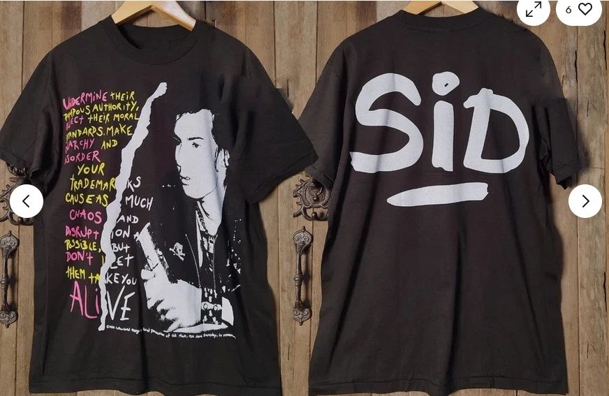 NEW!!! Sid Vicious Sex Pistols T-Shirt, Aop All over Print New Band T-Shirt.