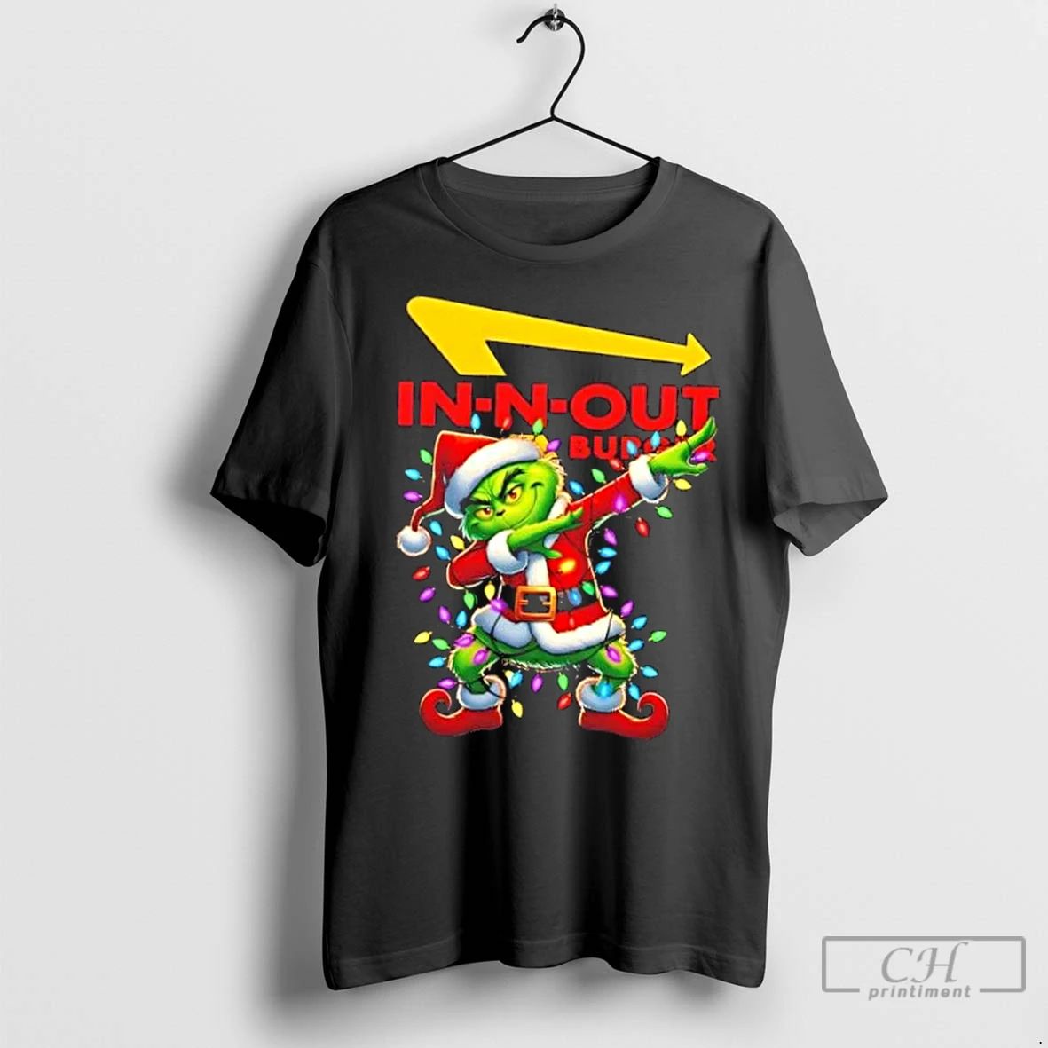 Classic In N Out Burger X Grinch Dabbing Merry Christmas