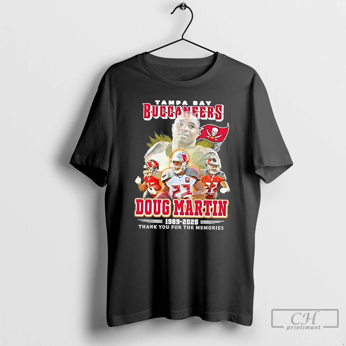Classic Tampa Bay Buccaneers Doug Martin 1989 2025 Thank You For The Memories T Shirts