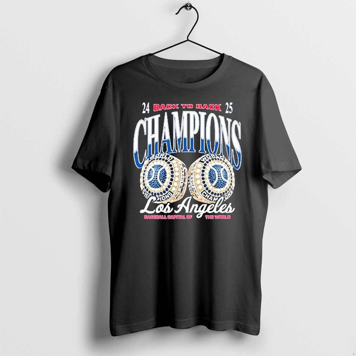 La Dodgers Back To Back Rings Tshirts Sweater