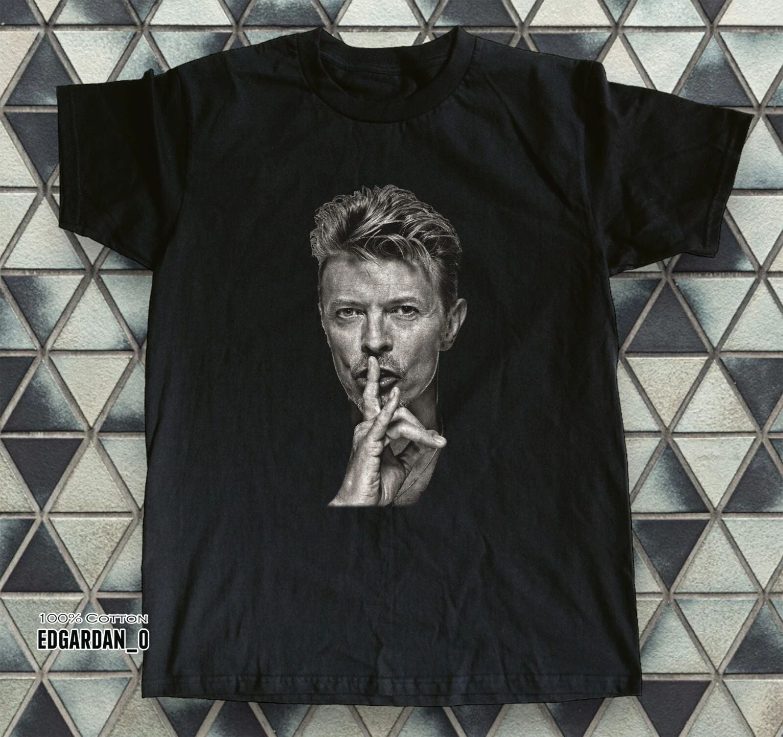 David Bowie Art Rock Black Unisex T-shirt Size S-5XL