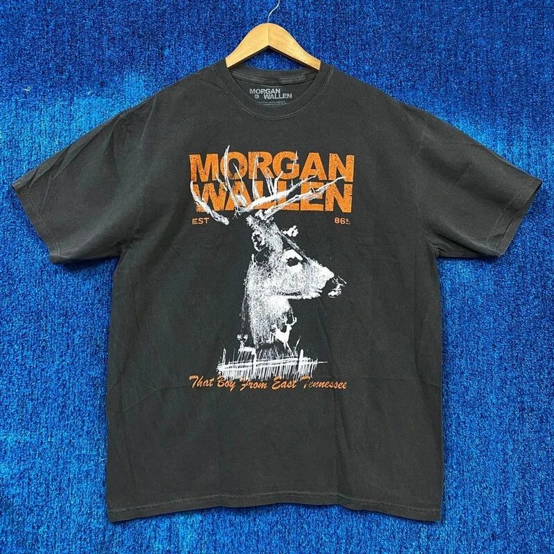 Morgan Wallen rare Design black short sleeve Unisex T shirt vtg NH14806