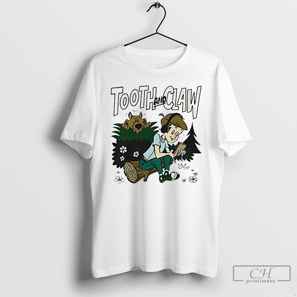 Classic Tooth And Claw Podcast Dont Look Behind You T Shirts