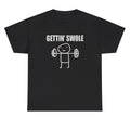 Getting Swole Meme T Shirt Funny Gym Working Out Meme Humor Pump Cover Tee