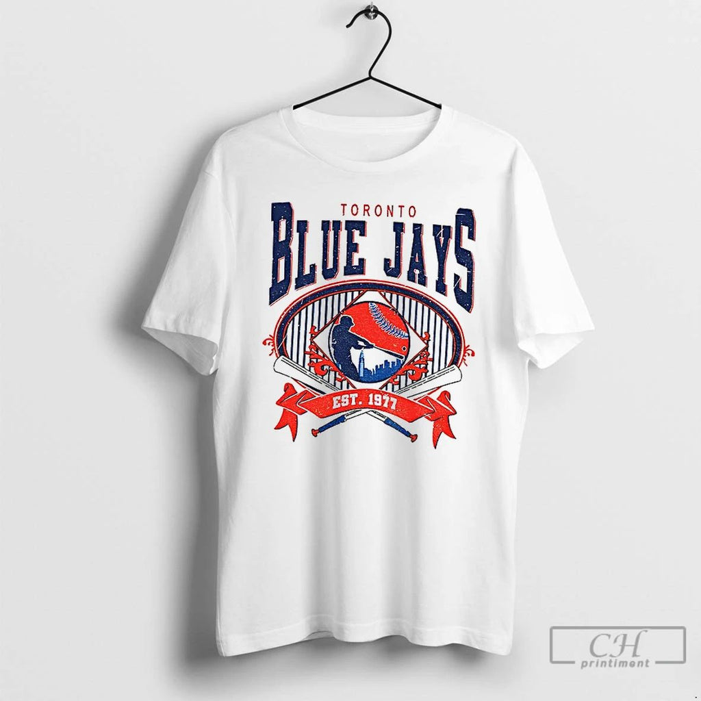 Classic Vintage 90s Toronto Blue Jays Baseball Est 1977 T Shirts