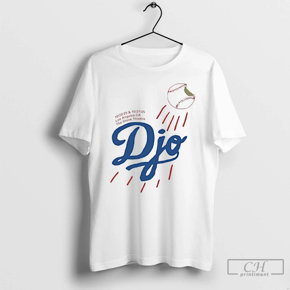 Classic Los Angeles The Greek Theatre 2025 Djo Tour T Shirts