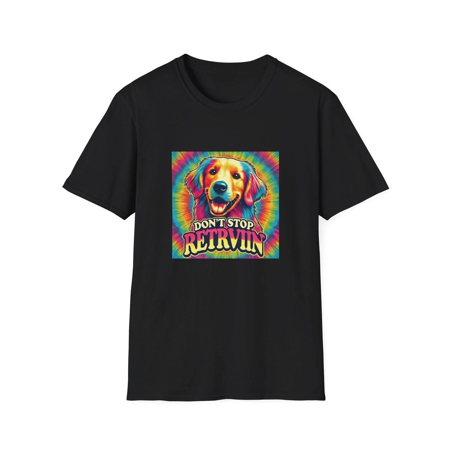 Retro Dog Lover Unisex T-Shirt - "Don't Stop Retrievin'"