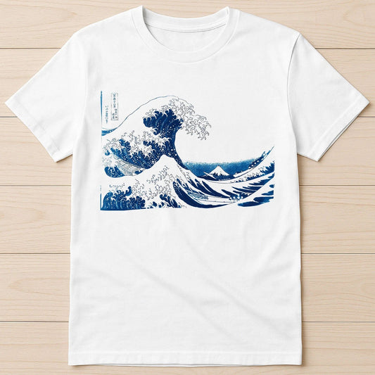 The Great Wave off Kanagawa Under a Wave Ramen Funny Gift Tee T Shirt G934