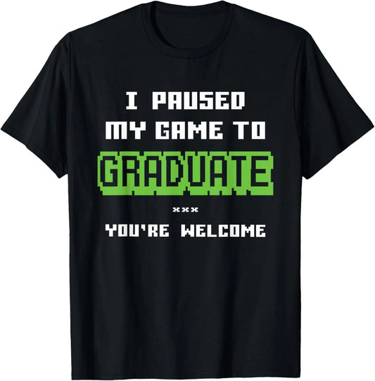 Funny 2026 Gamer Graduate Graduation T Shirt