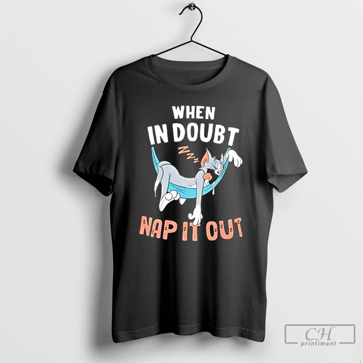 Classic When In Doubt Nap It Out Lazy Cat T Shirts