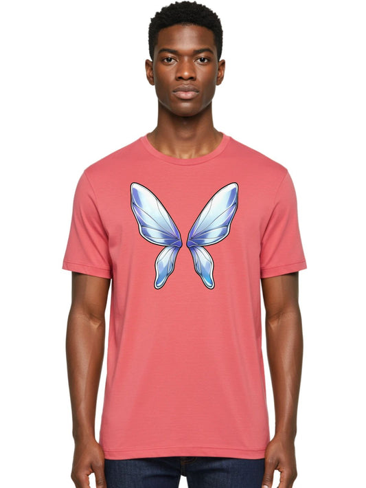 Gemstone-Wings Mens Graphic Tee, 100% Cotton, Casual Summer Wear
