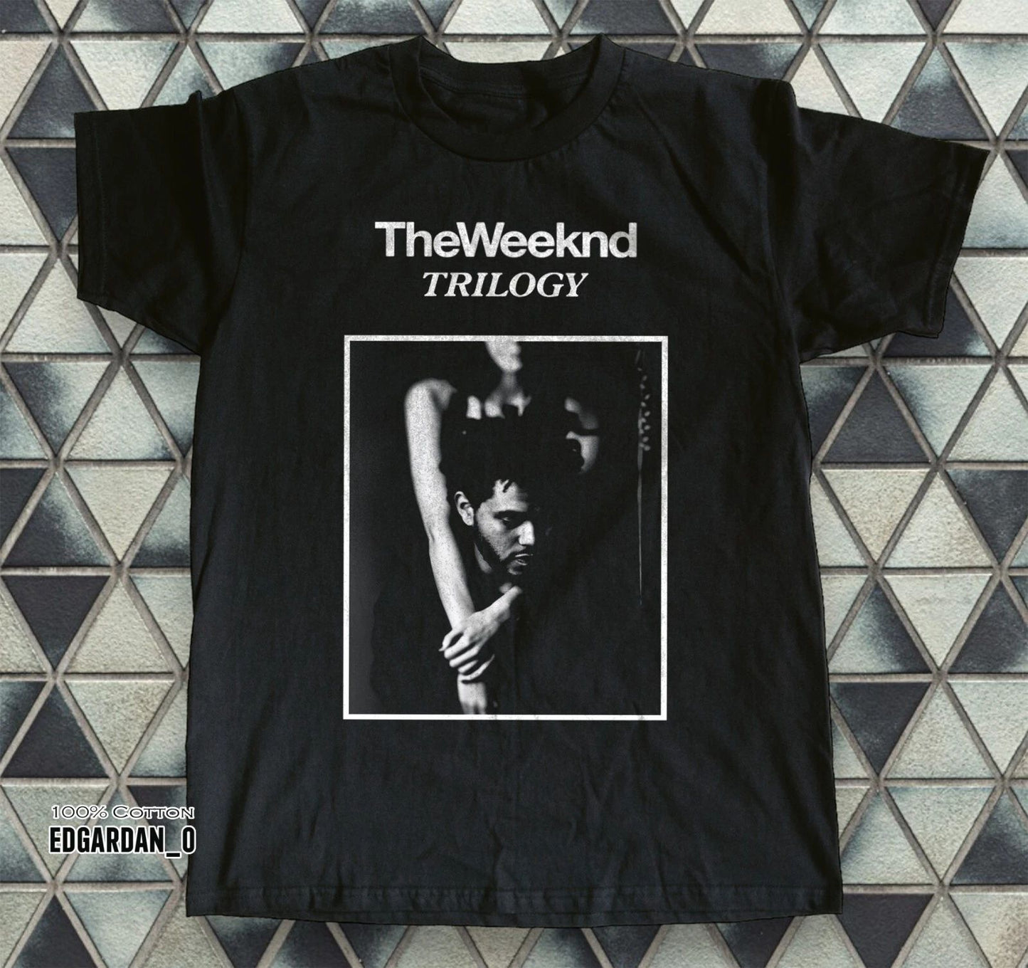 The Weeknd Trilogy Album Music, Heavy Cotton Black Unisex T-shirt Size S-5XL