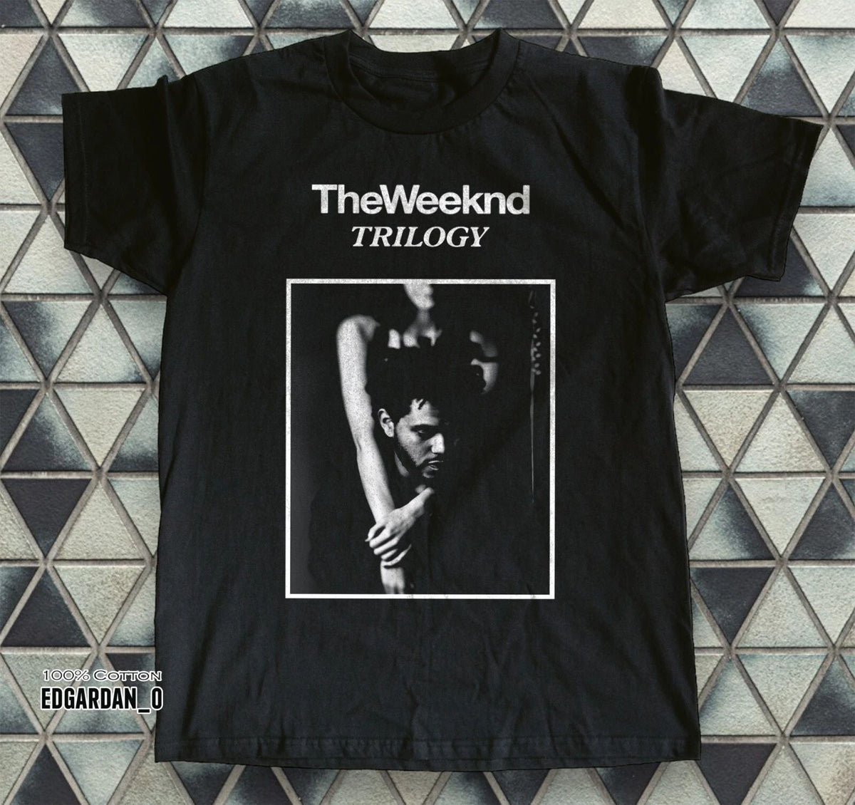 The Weeknd Trilogy Album Music, Heavy Cotton Black Unisex T-shirt Size S-5XL