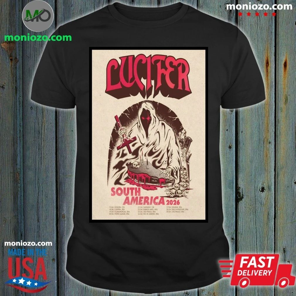 Lucifer South America Tour 26 Poster T-shirt