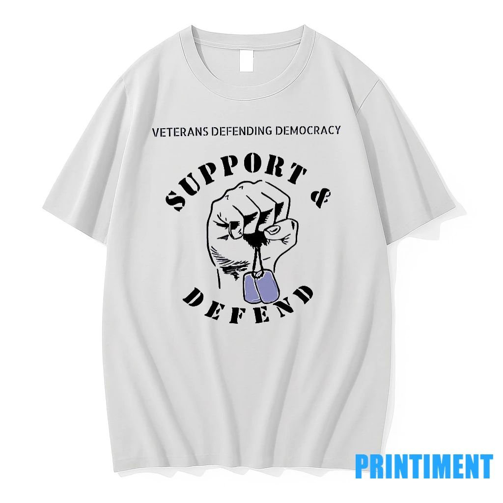 Veterans Defending Democracy Support And Defend Hand Tshirts Sweater