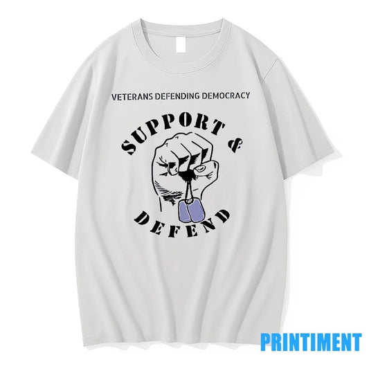 Veterans Defending Democracy Support And Defend Hand Tshirts Sweater