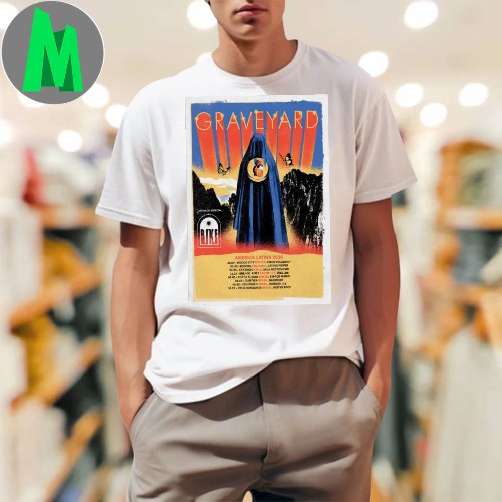 Original Graveyard America Latina 2026 Shows Poster Shirt