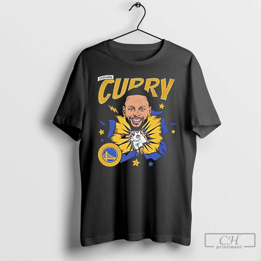 Classic Steph Curry Golden State Warriors Nba Player Caricature Comic T Shirts