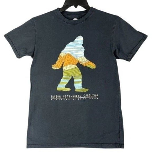Sasquatch Souvenir Shirt Men S Bryson City North Carolina Travel Hiking Camping