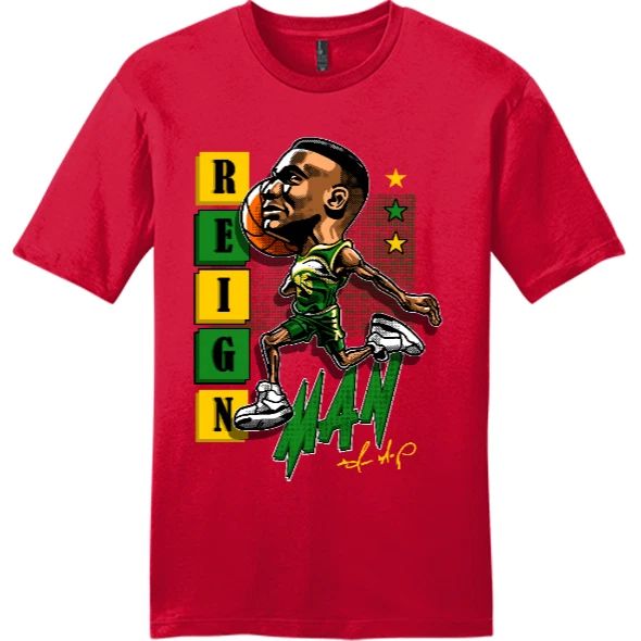 STREETWEAR On Request TOON REIGN MAN T-Shirt Red SMALL-4XLARGE