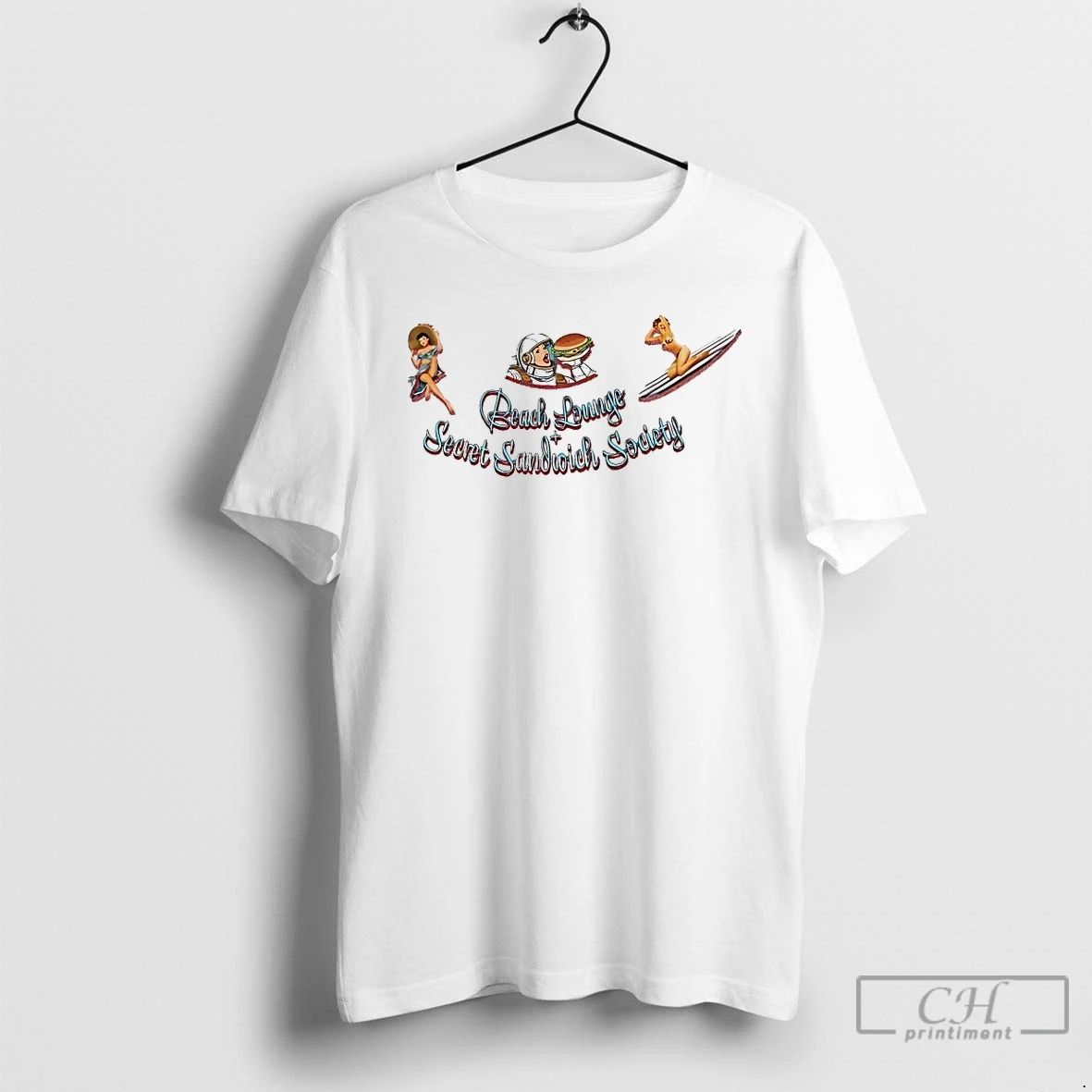 Premium Beach Lounge And Secret Sandwich Society T Shirts