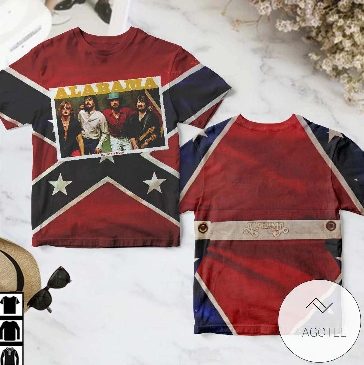 New Hot Alabama Band Mountain Music Album S to 5XL 3D Shirt CK493