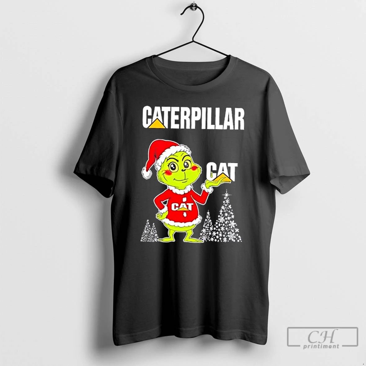 Classic Caterpillar And Grinchmas Merry Christmas T Shirts