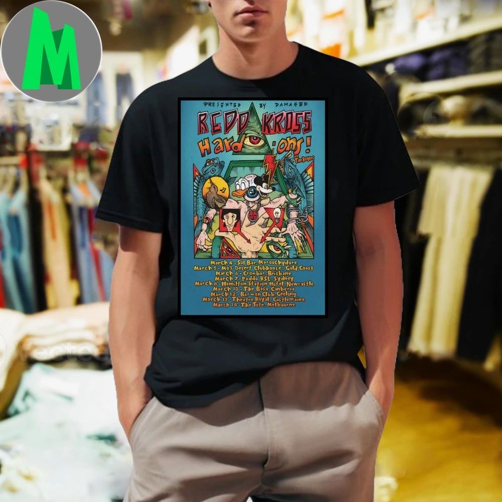Redd Kross And Hard-Ons Poster Australian Co-Headline Tour 2026 Shirt