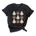 Halloween Ghost Shirt, Pumpkin Shirt, Halloween Pumpkin, Spooky Vibes Shirt, Cut