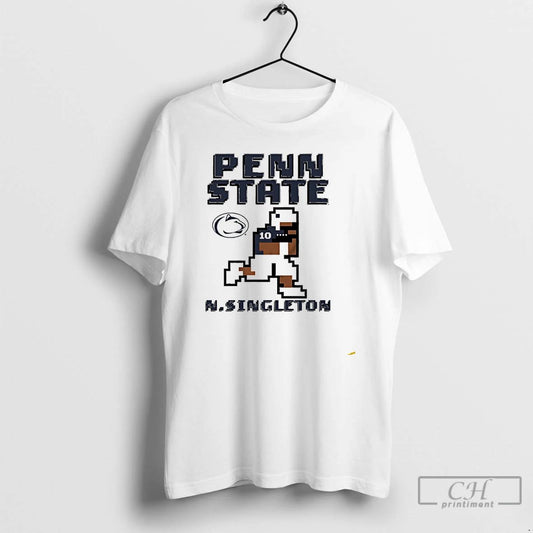 Premium Penn State Nittany Lions Football Nicholas Singleton Pixel T Shirts