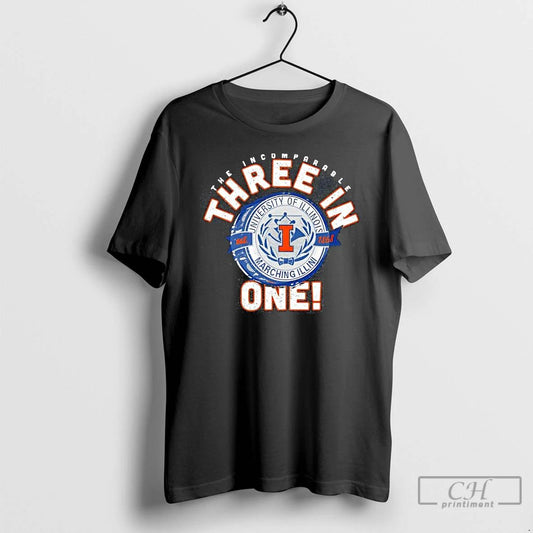 Premium Illinois Marching Band Drum 3 In T Shirts