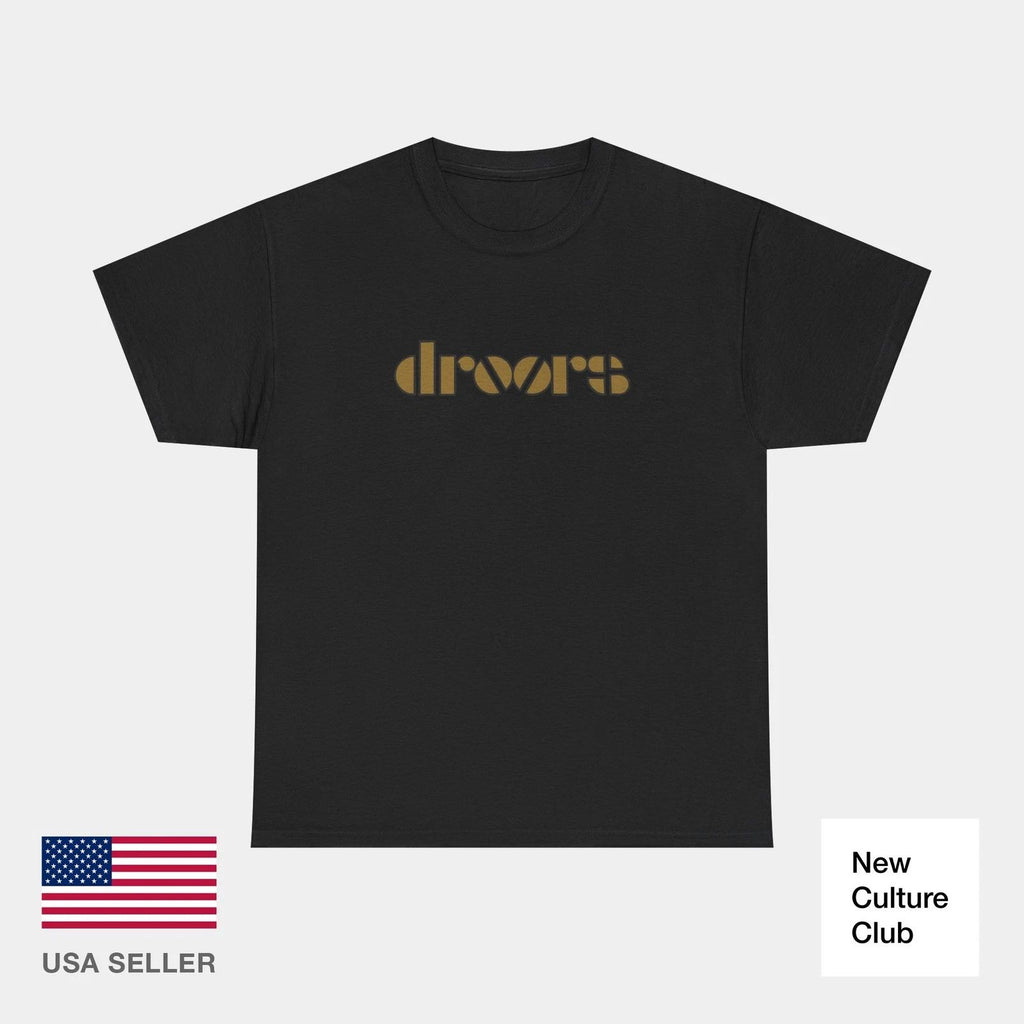90s Droors Gold Lettering T-Shirt Music Skate Classic Print Many Colors