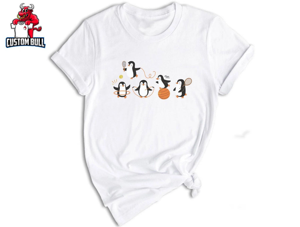 Cute Funny Penguins Doing Sports Vintage Shirt, Penguin Lover Penguin Awareness