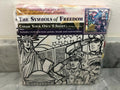 BRAND NEW THE SYMBOLS OF FREEDOM COLOR YOUR OWN T-SHIRT BY COLOR FANTASY
