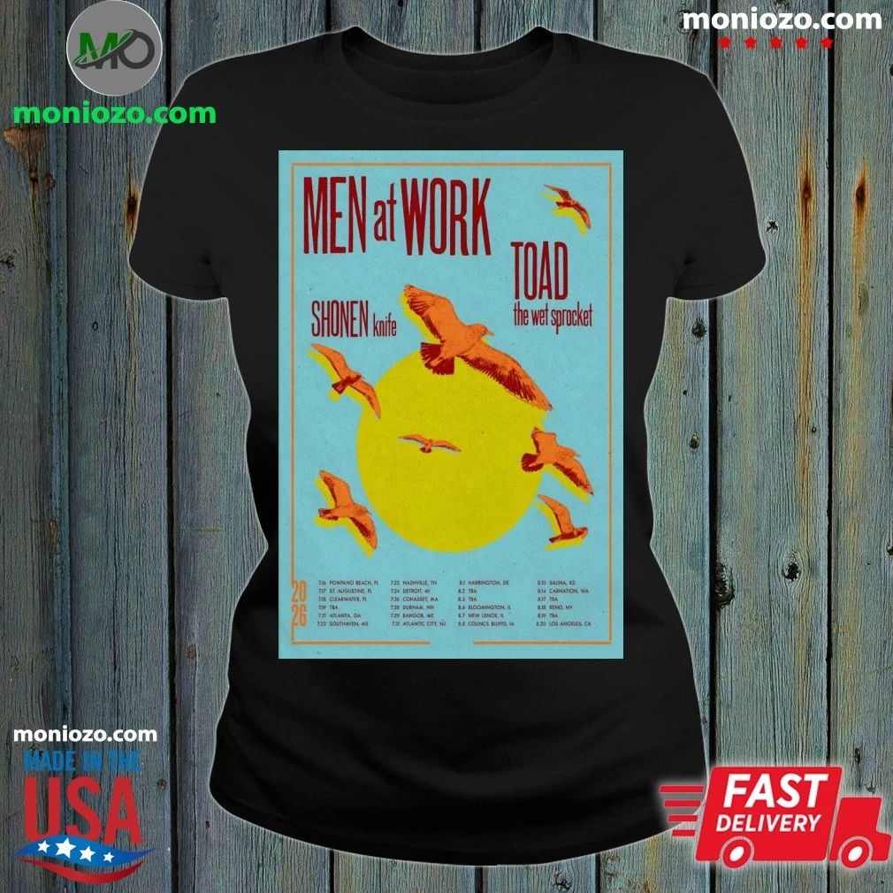Original Men At Work Summer 2026 Shows Poster Shirt