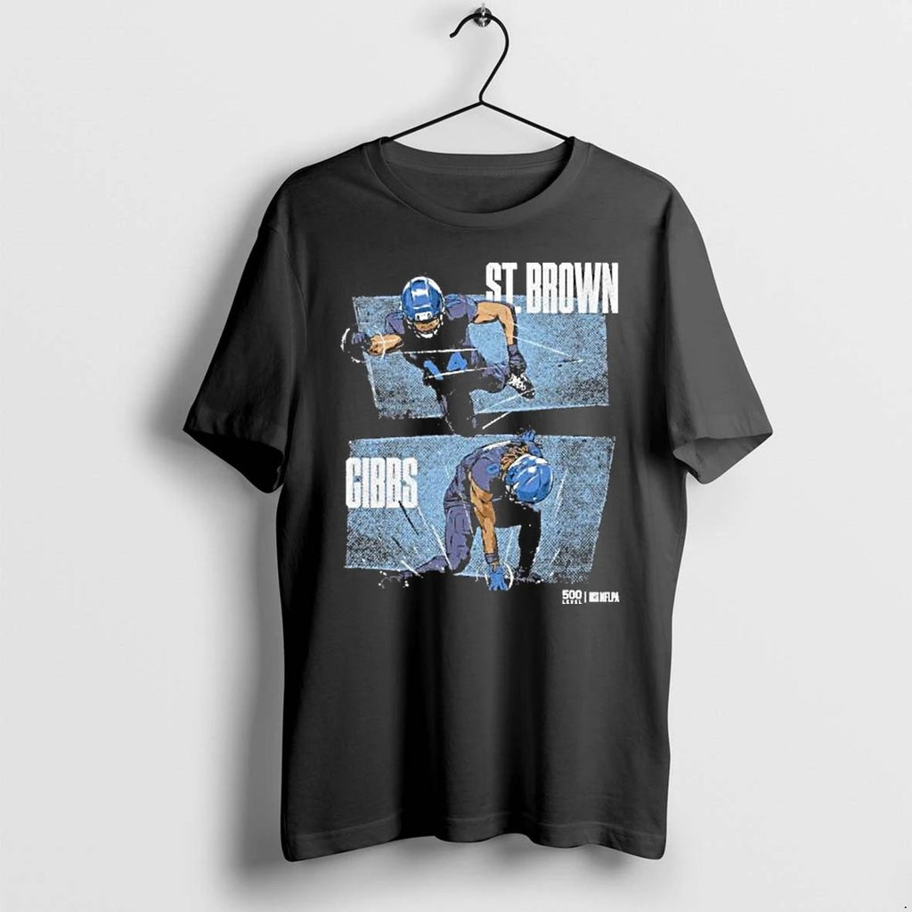 Jahmyr Gibbs Amon Ra St Brown Detroit Lions Dynamic Duo Tshirts Sweater