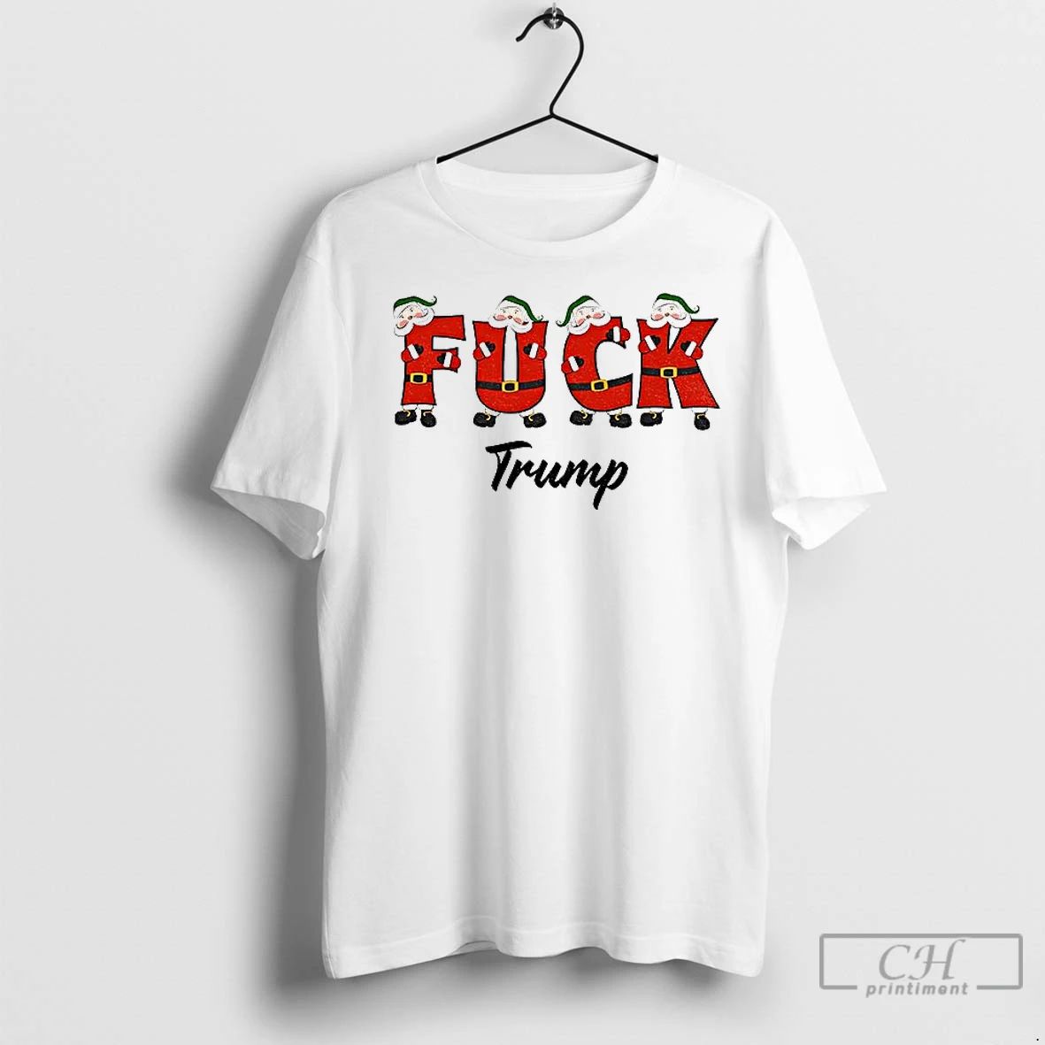 Premium Santa Claus Fuck Trump Anti Trump Christmas 2025