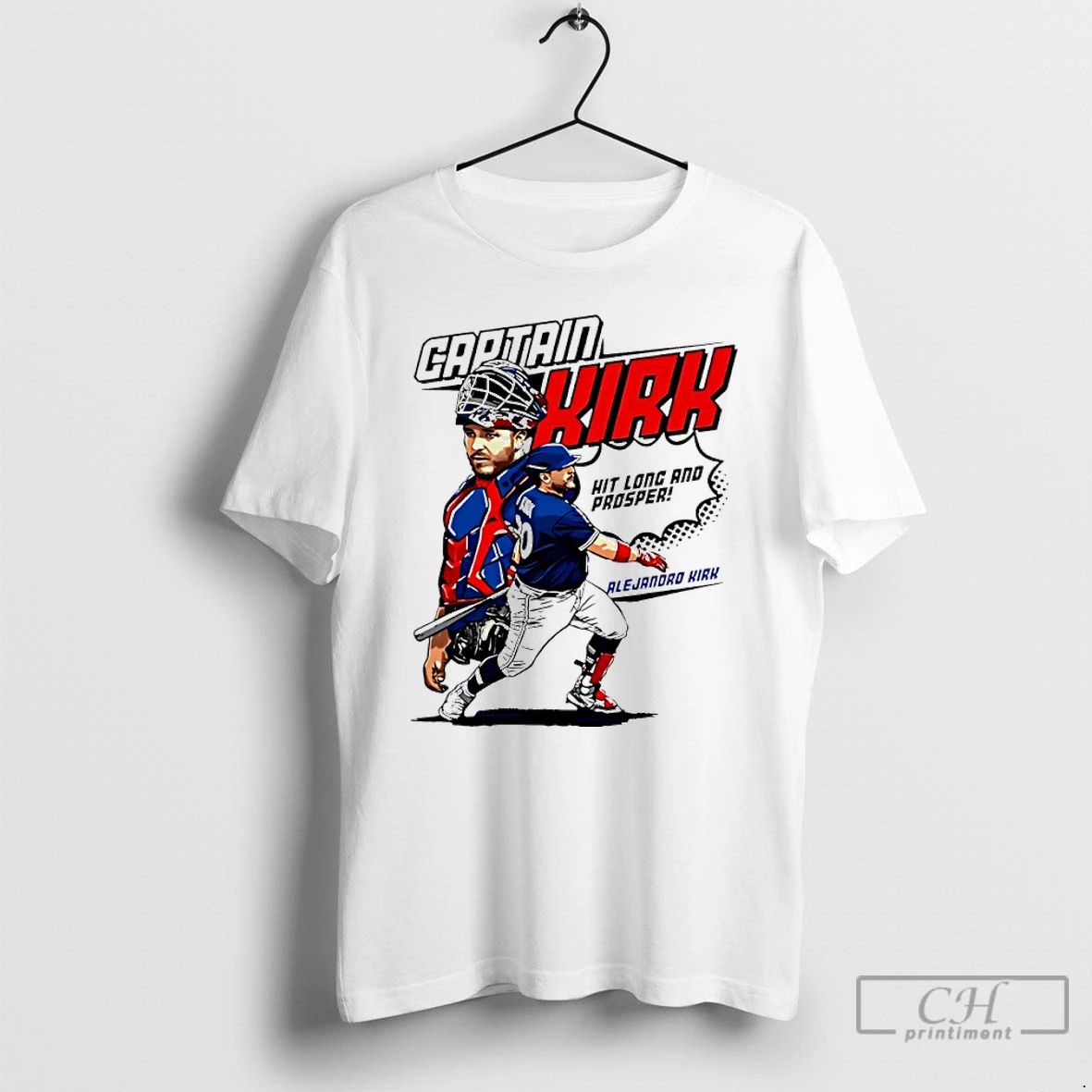 Classic Captain Alejandro Kirk Hit Long And Prosper Comic T Shirts