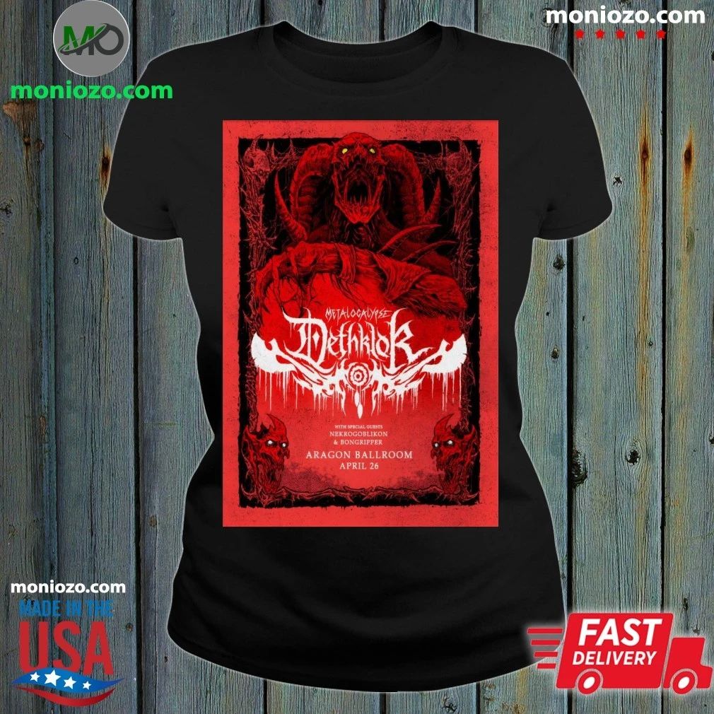 Original Nekrogoblikon Aragon Ballroom In Chicago IL Apr 26 2026 Poster Shirt – Perfect Gift for Men & Women