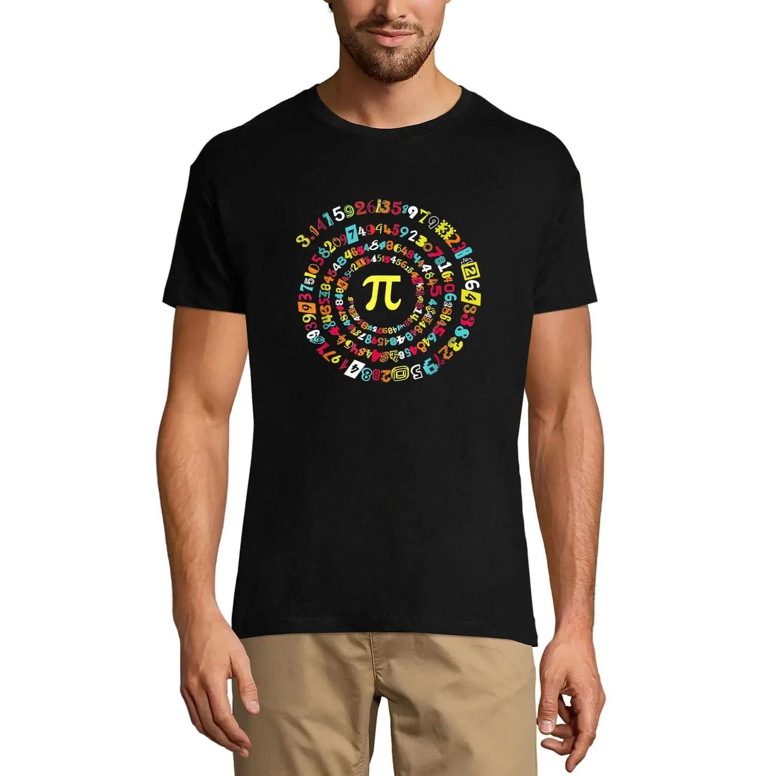 Men's Graphic T-Shirt Spiral Pi Symbol Math Geek Eco-Friendly Limited Edition