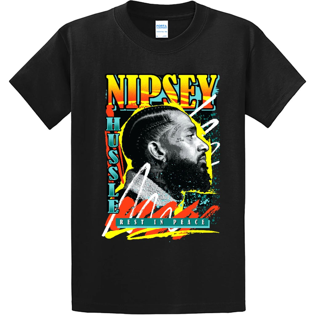 NEW Streetwear on Demand RAP GOAT 90s RIP BLACK Tee Shirt SM-3XLARGE MADE IN USA