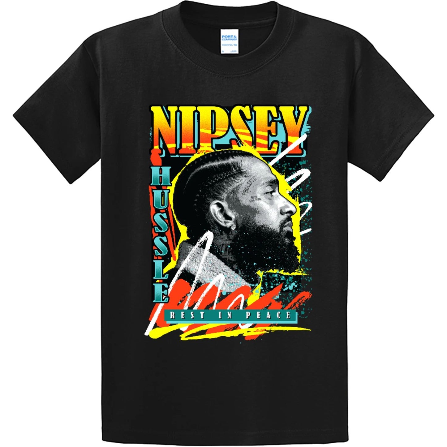 NEW Streetwear on Demand RAP GOAT 90s RIP BLACK Tee Shirt SM-3XLARGE MADE IN USA