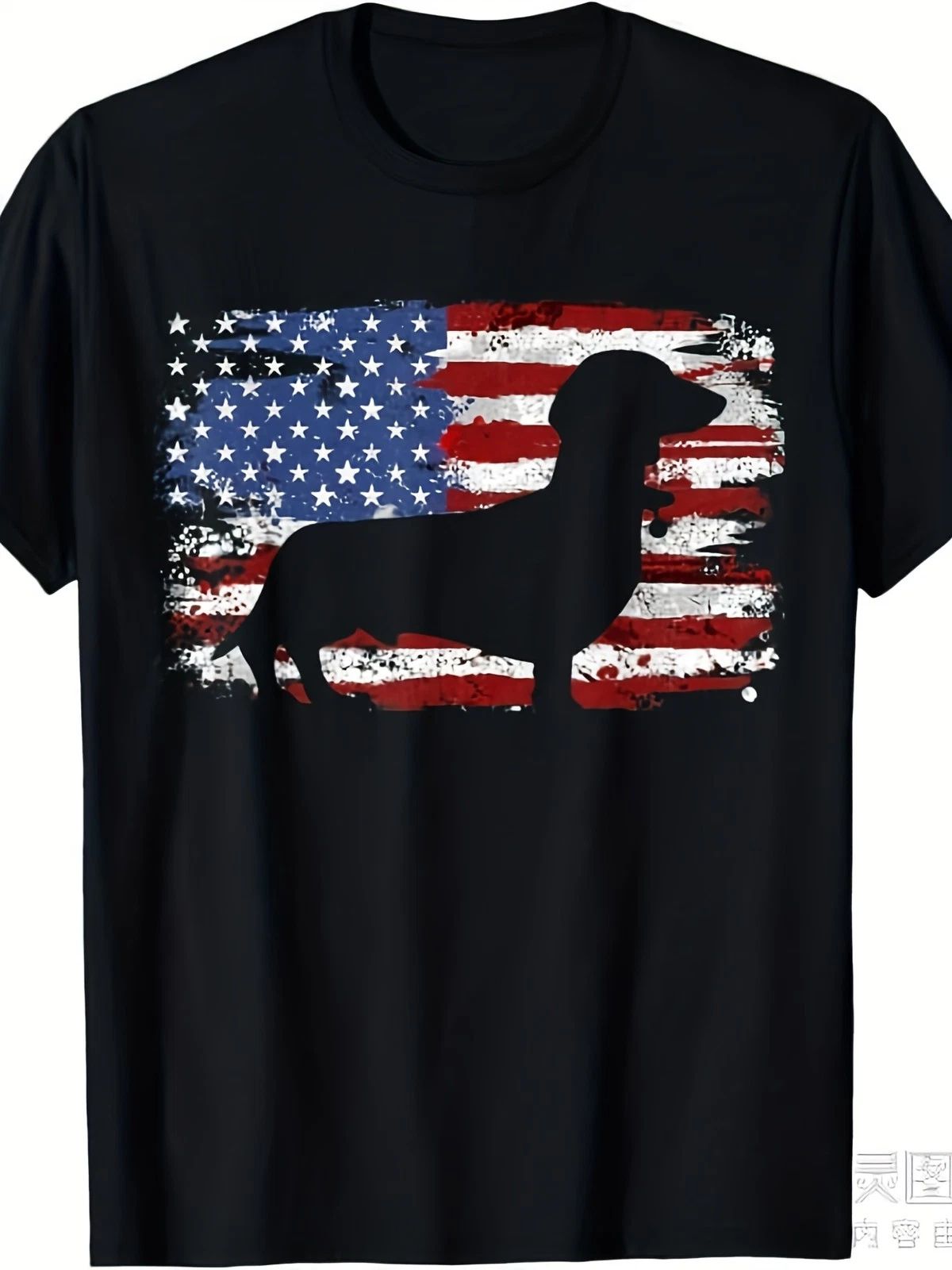 Men's & Women's Dachshund Weiner Vintage American Flag T-Shirt - Retro Dog Lov