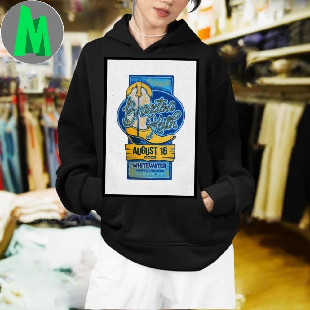 Whitewater Amphitheater in New Braunfels, TX Braxton Keith August 16 2025 Poster Shirt