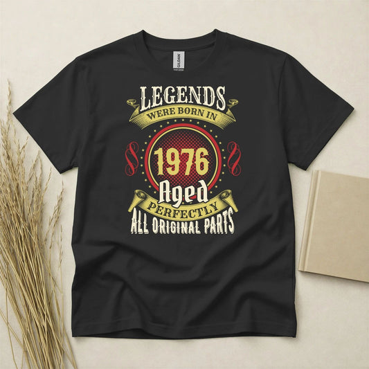 50th Birthday Shirt Born In 1976 50 Years Old Gifts Legend TShirt Fifty Bday Tee